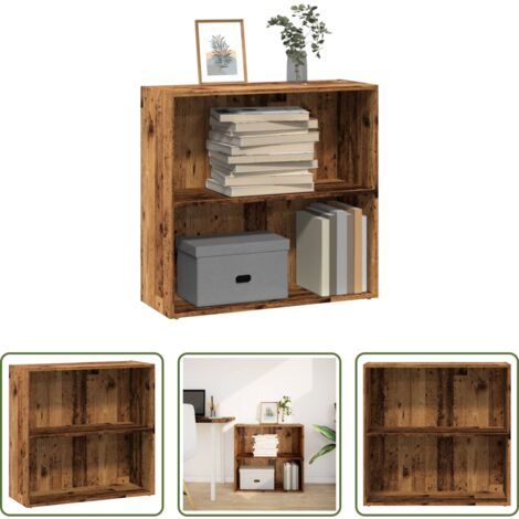 Libreria antica -  Libreria Legno Antico 80x30x77 cm in Legno Multistrato