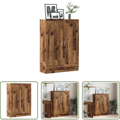 Libreria antica -  Libreria Legno Antico 82,5x30,5x115 cm in Truciolato