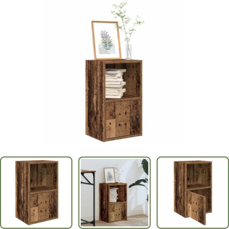 Libreria antica -  Libreria Legno Vecchio 31x24x52 cm in Legno Multistrato