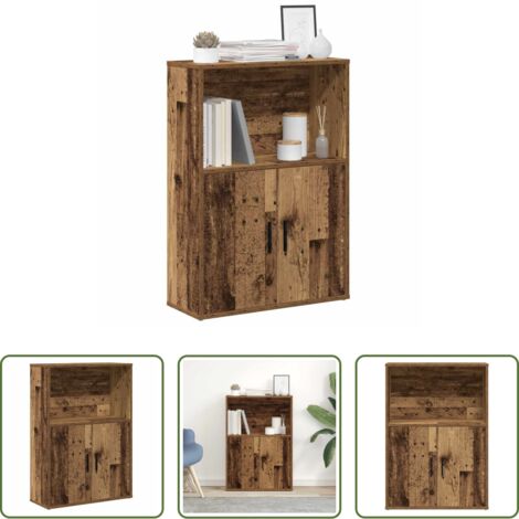 Libreria antica -  Libreria Legno Vecchio 60x24x85 cm in Truciolato