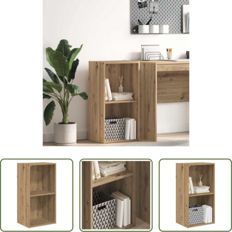 Libreria artigianale -  Libreria Rovere Artigianale 40x30x77 cm in Legno Multistrato