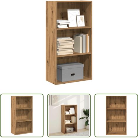 Libreria artigianale -  Libreria Rovere Artigianale 60x30x114 cm in Legno Multistrato