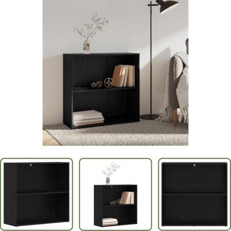 Libreria autoportante -  Libreria Rovere Nero 60 x 30 x 76.5 cm Legno multistrato