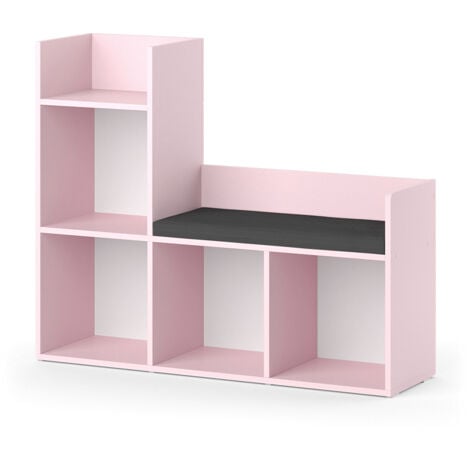 Libreria bambini Luigi, rosa, 107.2 x 88.6 cm Senza box pieghevole, Vicco