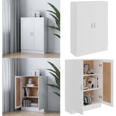 Libreria Bianca 82,5x30,5x115 cm in Legno Multistrato - Libreria bianca - Scaffale per libri