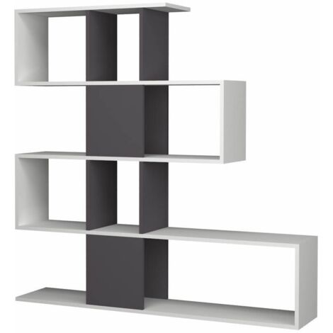 Libreria bianco ghisa 145x145x29 cm. AKTIF
