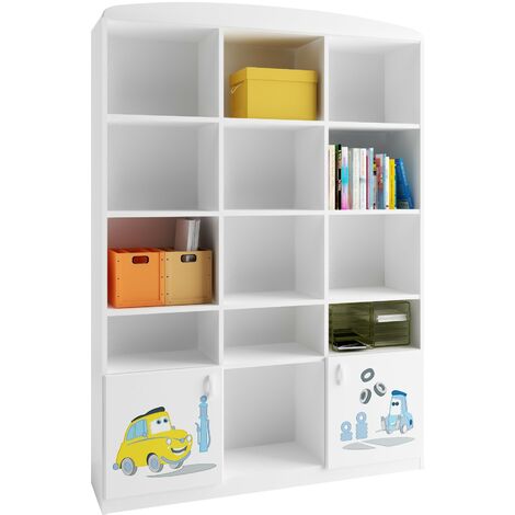 Librería CARS 135 cm blanco
