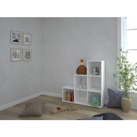 Libreria Cubo Ninebox Bianca 9 Caselle