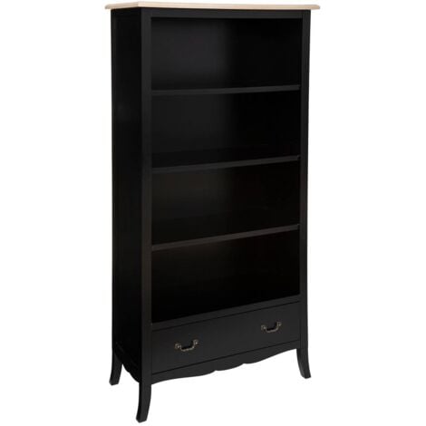 Libreria chrysa nera 82x175cm - Atmosphera créateur d'intérieur