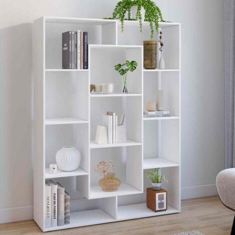 Libreria COLETTE con 11 scomparti bianchi H.143 cm