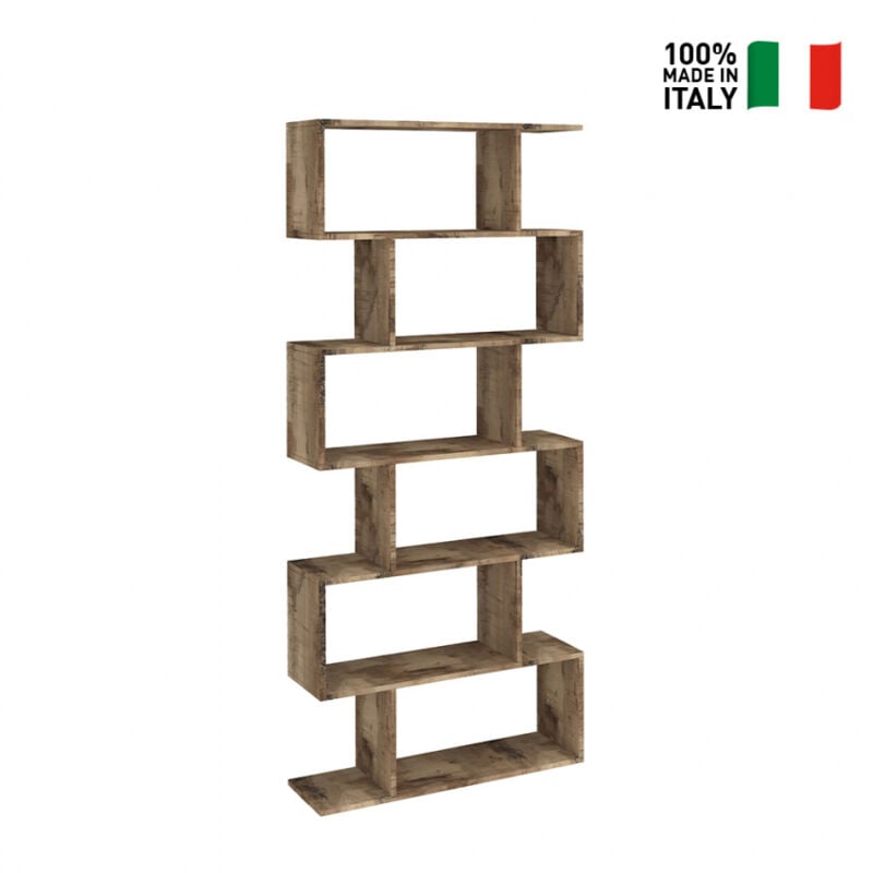 

Librería de columna 6 estantes vertical oficina casa diseño moderno Calli Acero