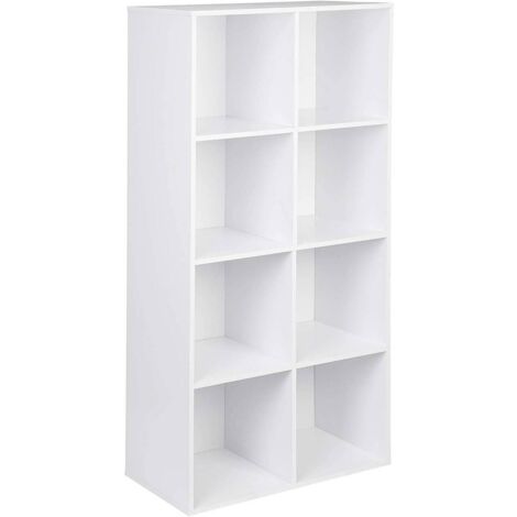Libreria con 8 ripiani in bianco 190000208