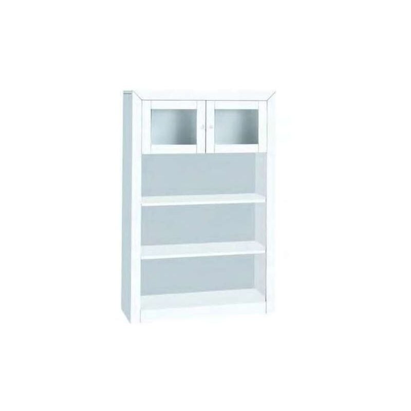 

Libreria con estanterias para salón o cocina acabado lacado blanco 151,5 cm(alto)100 cm(ancho)37 cm(largo) Color BLANCO