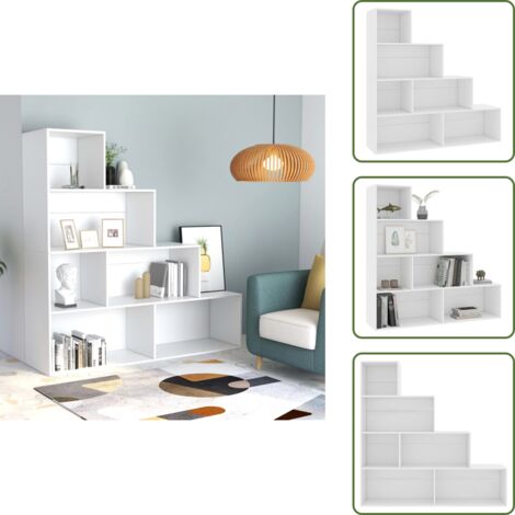 Libreria con mensole - vidaXL Libreria/Divisorio Bianco 155x24x160 cm in Legno Multistrato - Libreria per casa