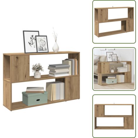 Libreria con mensole - vidaXL Libreria Rovere Artigianale 100x24x63 cm in Truciolato - Libreria in legno artigianale