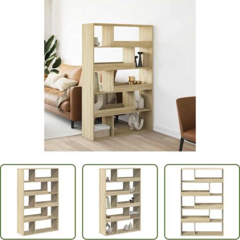 Libreria con ripiani -  Libreria Rovere Sonoma 100x33x156,5 cm in Truciolato