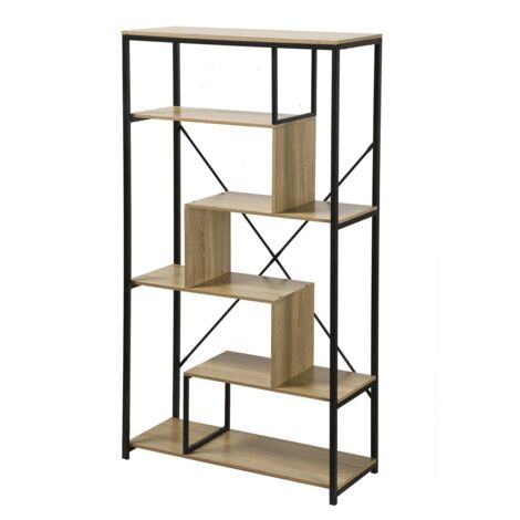 Libreria con ripiani su 6 livelli H 160 cm