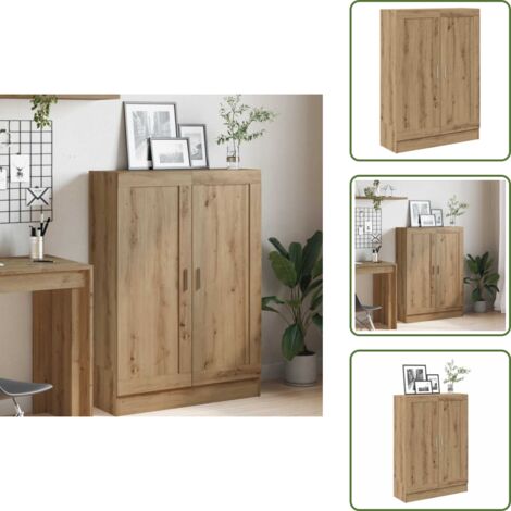 Libreria con scomparti - vidaXL Libreria Rovere Artigianale 82,5x30,5x115 cm in Truciolato - Libreria per libri