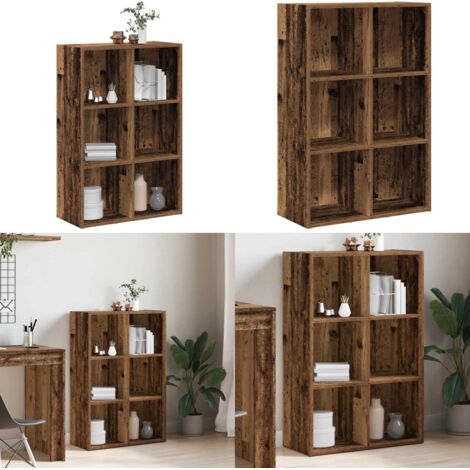 Libreria/Credenza Legno Antico 66x30x98 cm Legno Multistrato - Credenza in legno - Libreria antica