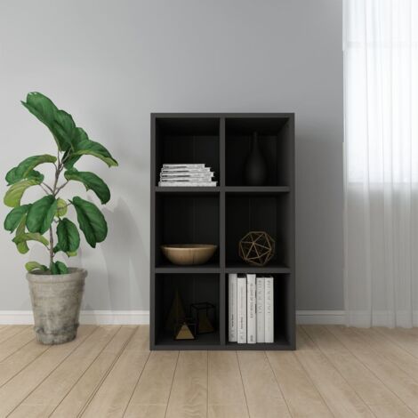 Libreria/Credenza Nera 66x30x98 cm in Legno Multistrato vidaXL