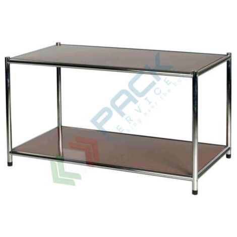 Libreria Cromata 2 Ripiani Marroni Cm 40 X 80 X H. 40,5