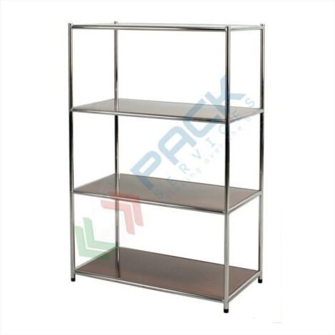 Libreria Cromata 4 Ripiani Marroni Cm 40 X 80 X H. 120