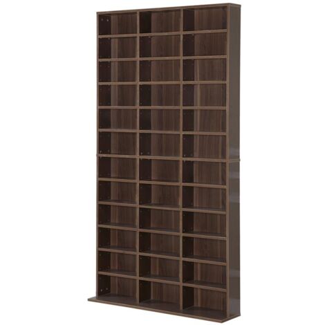 LIBRERIA DA MURO IN LEGNO. MARRONE. 195X102X23.5CM