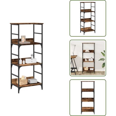 Libreria decorativa - vidaXL Libreria Legno Antico 50x33x117,5 cm in Legno Multistrato - Libreria per libri