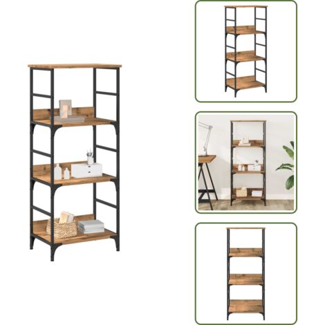Libreria decorativa - vidaXL Libreria Rovere Artigianale 50x33x117,5 cm Legno Multistrato - Libreria per libri