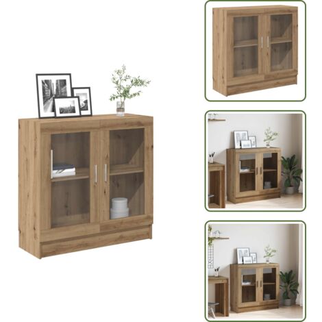 Libreria decorativa - vidaXL Libreria Rovere Artigianale 82,5x30,5x80 cm Legno Multistrato - Libreria per oggetti
