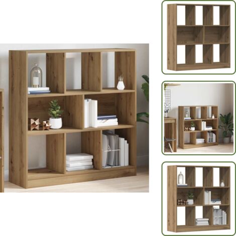 Libreria decorativa - vidaXL Libreria Rovere Artigianale 97,5x29,5x100 cm Legno Multistrato - Libreria per libri