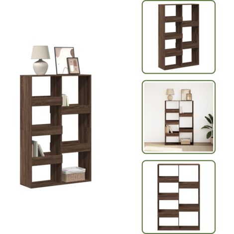 Libreria decorativa - vidaXL Libreria Rovere Marrone 100x33x155,5 cm in Legno Multistrato - Scaffale per oggetti