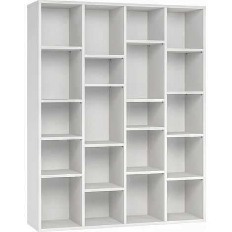 Libreria design in legno bianco RYTHM - Bianco
