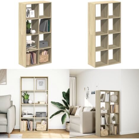 Librería divisor madera ingeniería roble Sonoma 69,5x29x137,5cm - Estantería madera - Estantería separadora