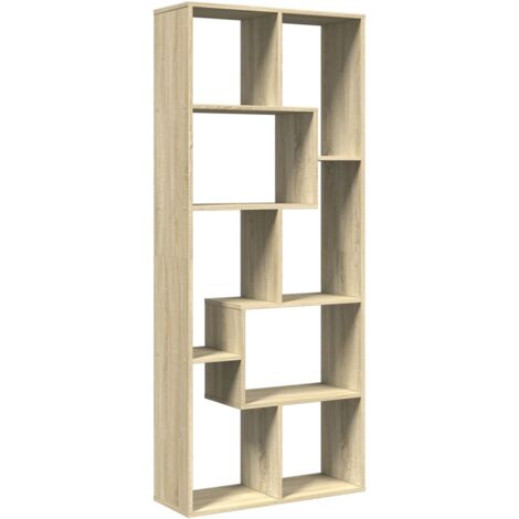 Librería divisora madera ingeniería roble Sonoma 67x25x161,5 cm vidaXL