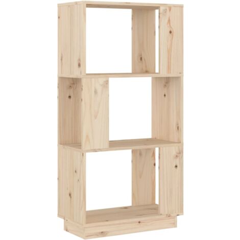 Libreria/Divisorio 51x25x101 cm in Legno Massello di Pino vidaXL