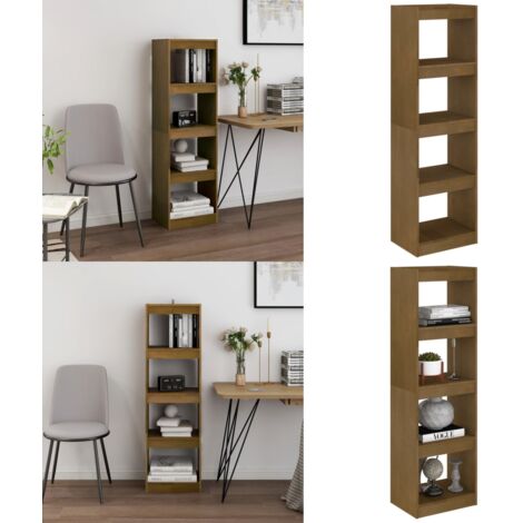 Libreria/Divisorio Ambra 40x30x135,5 cm in Massello di Pino - Divisorio in legno - Libreria in pino