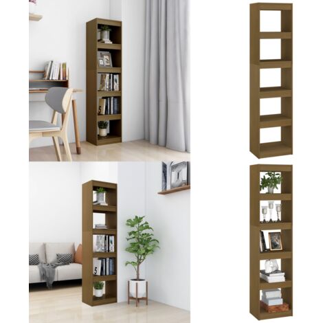 Libreria/Divisorio Ambra 40x30x167,5 cm in Massello di Pino - Scaffale per libri - Divisorio