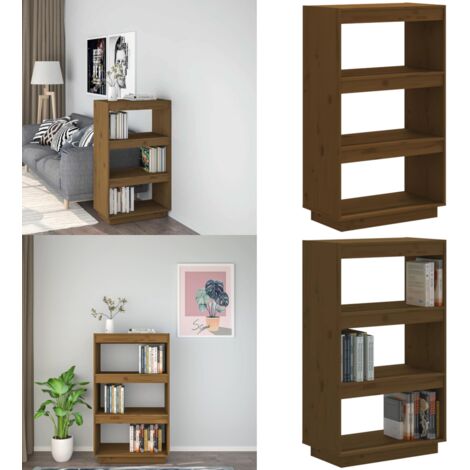 Libreria/Divisorio Ambra 60x35x103 cm in Massello di Pino - Scaffale per libri - Divisorio