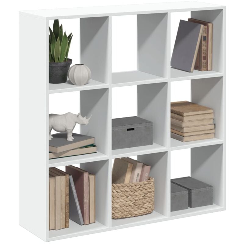 Libreria Divisorio Bianca 102x29x103,5 cm in Truciolato