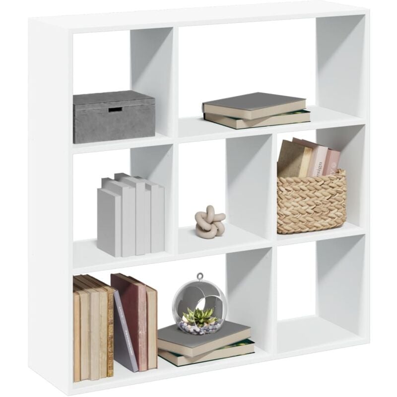 Libreria Divisorio Bianca 102x29x103,5 cm in Truciolato