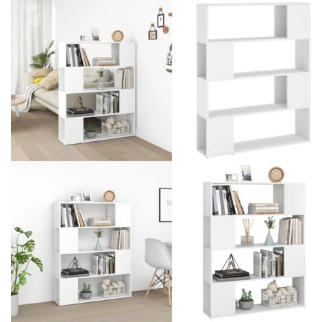 Libreria/Divisorio Bianco 100x24x124 cm - Scaffale - Armadio