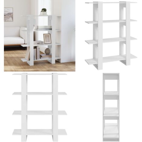 Libreria/Divisorio Bianco 100x30x123,5 cm - Divisorio - Arredamento