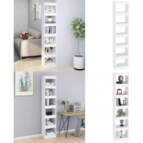 Libreria/Divisorio Bianco 40x30x198 cm - Divisorio - Scaffale