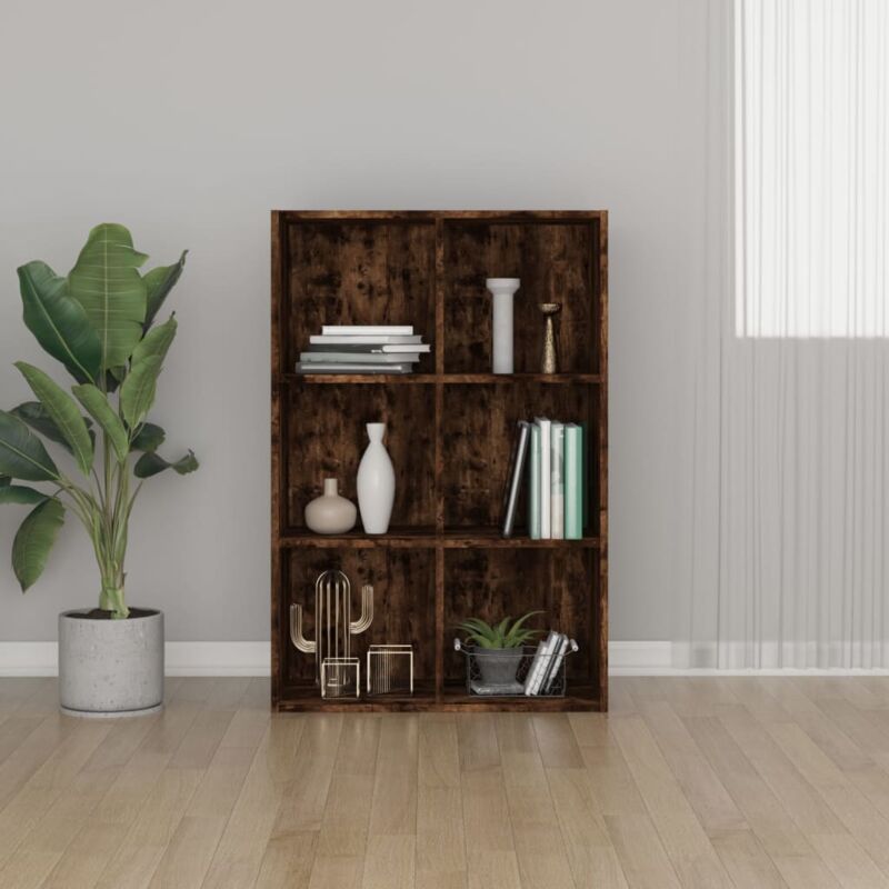 Vidaxl - Libreria/Credenza Rovere Fumo 66x30x98 cm in Legno Multistrato