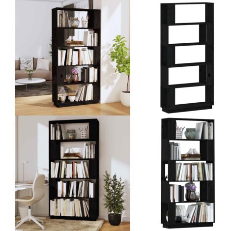 Libreria/Divisorio Bianco 80x25x163,5 cm Legno Massello - Divisorio in legno - Libreria in pino