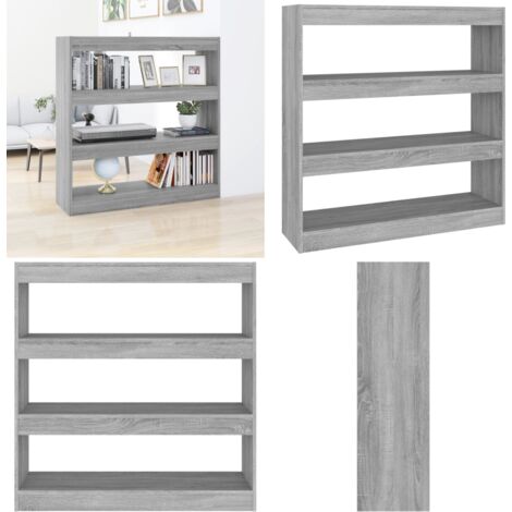 Libreria/Divisorio Grigio Sonoma 100x30x103 cm - Divisorio - Scaffale