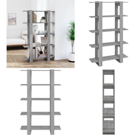 Libreria/Divisorio Grigio Sonoma 100x30x160 cm - Divisorio - Arredamento