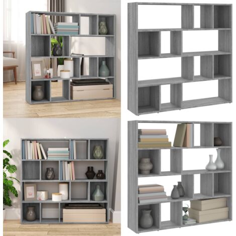 Libreria/Divisorio Grigio Sonoma 105x24x102 cm - Scaffale - Divisorio