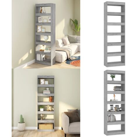Libreria/Divisorio Grigio Sonoma 60x30x198 cm - Divisorio - Scaffale per libri